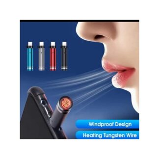 Outdoor Electric Lighter, mini flashlight with high brightness powered by Type-C connectors, bright LED flashlights perfect for travel, electronic component. By Aura gadgets