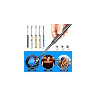 USB Rechargeable Flameless Electric Plasma Arc Lighter – Windproof Long Neck Lighter for Candle Lighting, Stove, and Grill