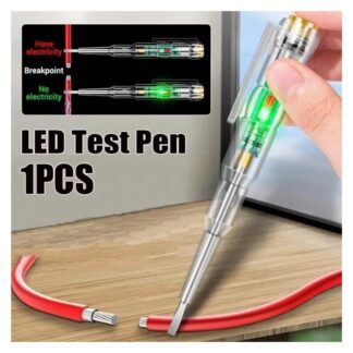 1Pcs Voltage Tester Pen 24-250V Non Contact Voltage Tester Screwdriver Voltage Detector High Sensitivity Electrical Tester Pen with Light Indicator for Circuit Test Style