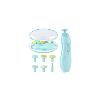 Plan A Baby Nail Clippers with Light, Electric Nail Clipper, Safe Nail File for Newborn to Toddler, Baby Nail Care, Polishing, Trimming (Blue)