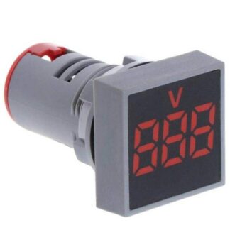 Voltmeter Square Panel LED Digital Voltage Meter Indicator Light AD101-22VMS - 252280717
