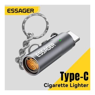 Essager Type C Mini Lighter Tungsten Wire Blow-to-Ignite Safety for Air Travel No Flame Auto Shut-Off OTG-Compatible with Phones_Allion Shop