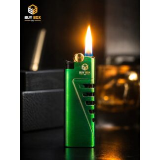 Premium Windproof Metal Gas Lighter Rechargeable Stylish Pocket Lighter for Men  – Buy Box BD