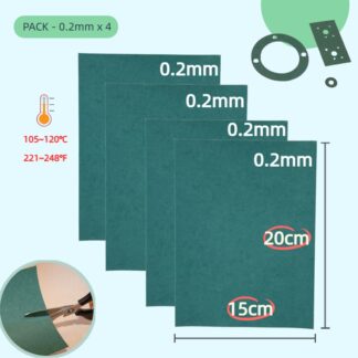 Gasket Paper Sheets 0.2mm X 4|Tear-Resistant Heatproof Oil-Resistant DIY Engine Gaskets Scooter Motorcycle Lawnmower Chainsaw