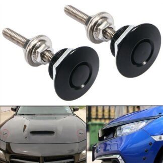 Universal 22mm Car Push Button Bonnet Hood Pin Lock Clip Kit Quick Release Latch Engine Exterior Parts