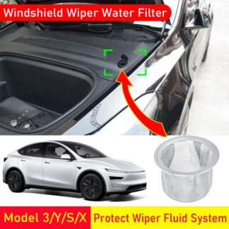 USVOTOV Stainless Windshield Washer Fluid Filter for Tesla Model 3 Y S X Juniper Wiper Fluid System Protective Grill Accessories