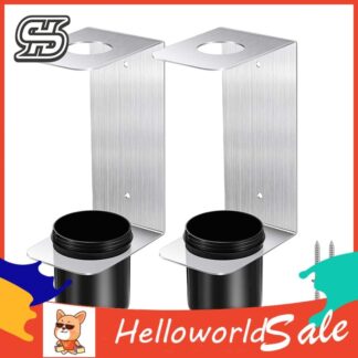 Workshop Fluid Oil Funnel Holder 2pcs Oil Funnel Holder Kit with Aluminum Alloy Brackets Removable Cups – Garage Workshop Organizer for Automotive Trailer Fluid Oil Filter Storage 