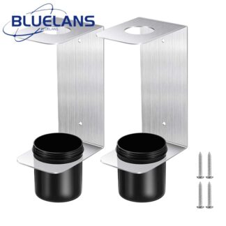 Funnel Bracket 2pcs Oil Funnel Holder Kit with Aluminum Alloy Brackets Removable Cups – Garage Workshop Organizer for Automotive Trailer Fluid Oil Filter Storage Rack Oil Change Fu