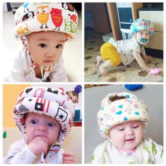 Toddler Walking Safety Helmet Head Protector Adjustable Baby Infant No Bumps Head Protector Cushion Bumper Bonnet Kids Anti-Fall Safety Cap Hat for Walking Crawling Playing, 6-36 M