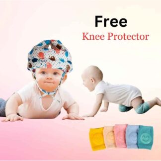 Baby Safety Helmet + 1pair babu knee protector ,Baby Safety Helmet Infant Toddler Breathable & Adjustable Head Cushion