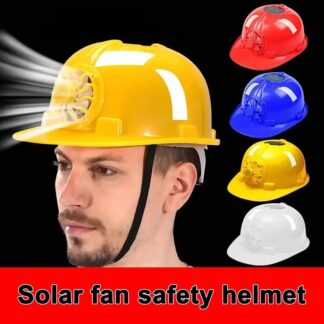 Solar Power Fan Helmet Outdoor Working Safety Hard Hat Construction Workplace ABS Material Protective Cap Powered By Solar Panel