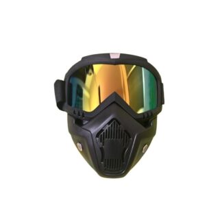 High-Quality Silver Reflective Motorcycle welding glass - New Adjustable Riding Gear Face Mask