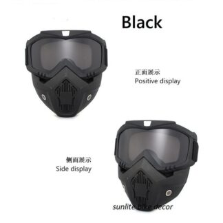 Helmet Face Cover. Half face helmet goggles for biker Riding gear Face Mask