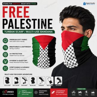 Free Palestine Flag Turban Scarf Multi-Use Bandana โ UV Protection Headwear for Men & Women | Face Cover, Cycling, Riding & Outdoor Gear