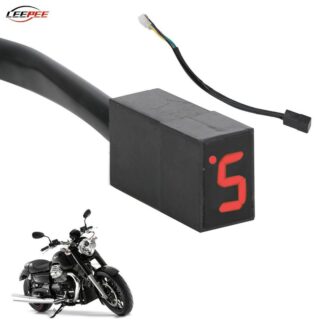 12V Motorcycle Gear Indicator Display 5 Gears Shift Lever Sensor LED Motorbike Accessories Replacement ATV Dirt Pit Bike Parts