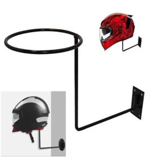 Helmet wall stand helmet hanger 1 pcs with key and rain coats hanging system