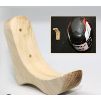 wooden helmet holder