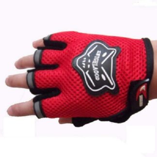 Knighthood Half Finger Bike/ Bicycle Riding Hand Grip Gloves -Red Color 2Pcs