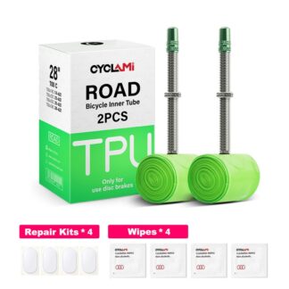 CYCLAMI Metal Material French Presta Valve Bike TPU Inner Tube 700C 700 X18 32 Road Bicycle TPU Material Tire Length Ultralight