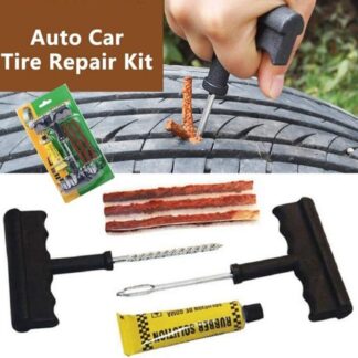 6Pcs Motorcycle Car Tire Repair Tool Tubeless Tyre Puncture Needle Patch Kit-puncture repair kit, car tire repair tool set, vacuum tire emergency puncture repair kit, universal rub