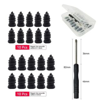 21-10PCS Vacuum Car Tyre Repair Nail Set Universal Tire Screw Tubeless Repair Tools Accessories Kit for Motorcycle Truck