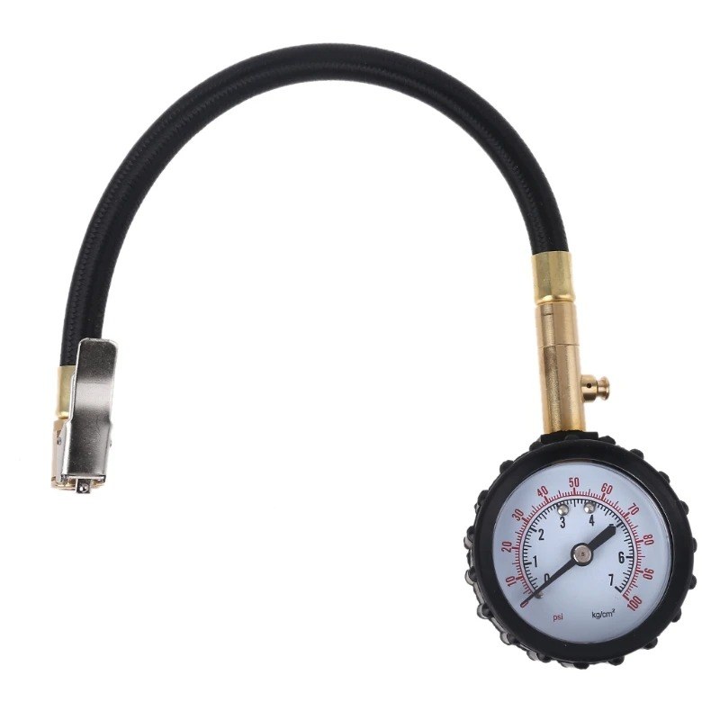 Tire Deflator Pressure Gauge Tire Air Down Tool Inflating Tube Hose Deflation Tire Pressure Gauge Professional Rapid Air Down