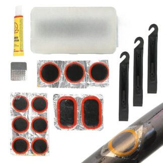 Vulcanizing Patches Metal Rasp Tire Lever Bike Patch Kit Bicycle Tire Repair Inner Tube Fix Puncture Glue Patches Tool Set